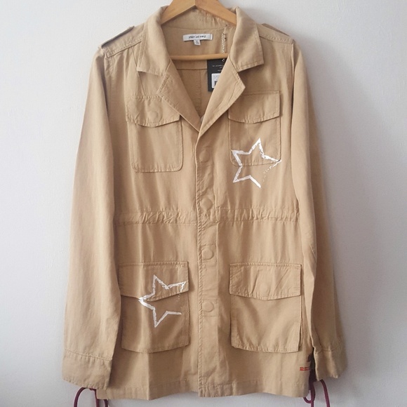 NWT PEACE ♥ WORLD "LOVE IS A VERB" JUSTINE JACKET - Picture 5 of 8